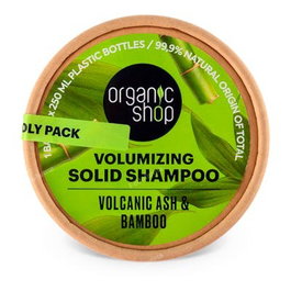 ORGANIC SHOP Champu Solido Voluminizador Cenizas Volcanicas Y Bambu 60 G