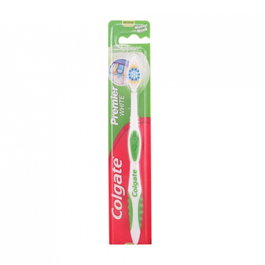 Colgate Premier White Cepillo Dental Medium con Estuche, Colores Surtidos