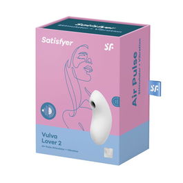 Satisfyer Vulva Lover 2 Vibrador y Estimulador de Aire Blanco para Mujer