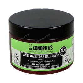 DR. KONOPKA´S Mascarilla Anticaída Todo Tipo De Cabello 300Ml Certificado BDIH Cosmos Natural Y Vegan