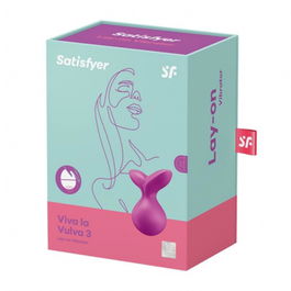 Satisfyer Viva la vulva 3 lay-on vibrator violeta para mujer
