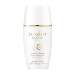 Lancaster SUN PERFECT Perfecting Fluid SPF50 30 ml - Protector Solar Facial Anti-manchas y Anti-Edad con Color - Textura Fluida y Acabado Mate