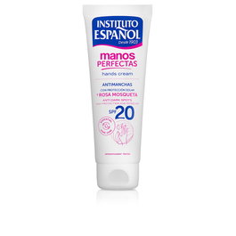 Instituto Español Crema Manos Perfectas Antimanchas Rosa Mosqueta con Factor de Protección FPS, 75 ml