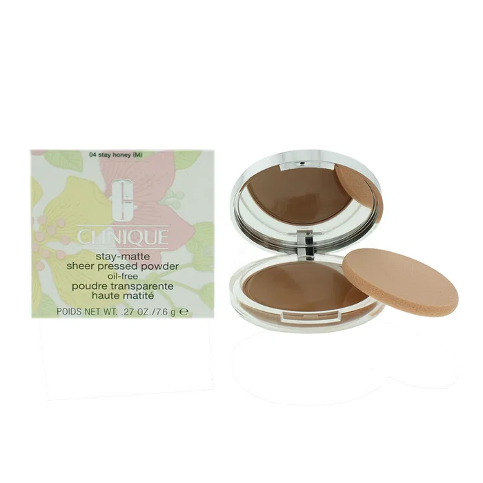 Clinique Stay-Matte Sheer Polvos Compactos 04-stay honey