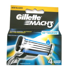 GILLETTE Recambios Mach3 4 Unidades