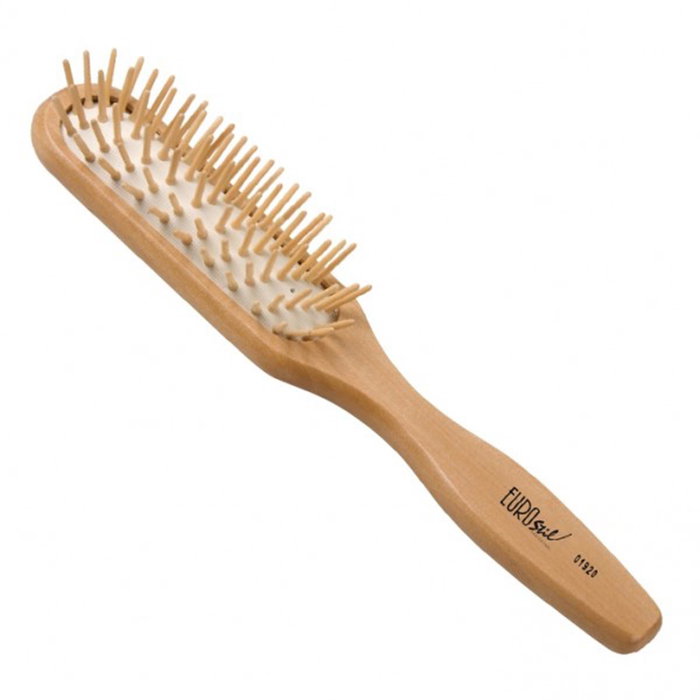EUROSTIL Cepillo Ovalado de Madera con Púas EUROSTIL Cepillo Ovalado de Madera con Púas