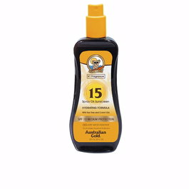 Australian Gold SUNSCREEN SPF15 Spray Oil Protector Solar Corporal Fórmula Hidratante 237 ml