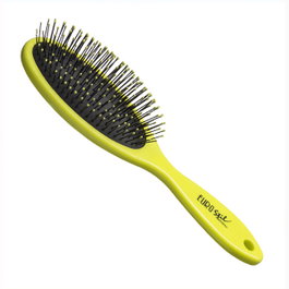 EuroStil Cepillo Ovalado Grande Verde Fluor 04281