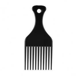 EUROSTIL Peine Ahuecador Doble Púa Negro 17 cm