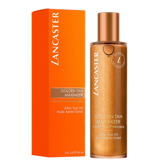 Lancaster Golden Tan Maximizer After Sun Oil - Aceite After Sun Activador del Bronceado, Piel Dorada y Duradera, 150 ml