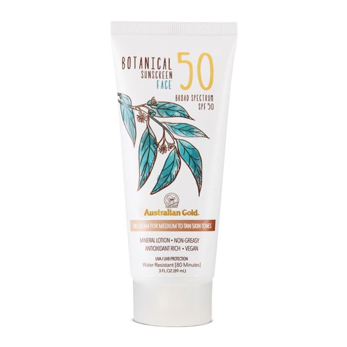 Australian Gold BB Cream Protector solar facial mineral SPF50 tono medium-tan