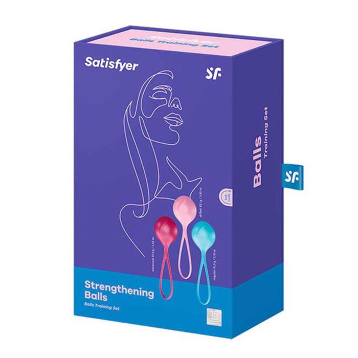 SATISFYER Strenghtening balls Entrenamiento Pélvico 3 Unidades SATISFYER Strenghtening balls Entrenamiento Pélvico 3 Unidades