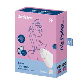Satisfyer Love Triangle Estimulador y Vibrador Blanco con App y Bluetooth para Mujer