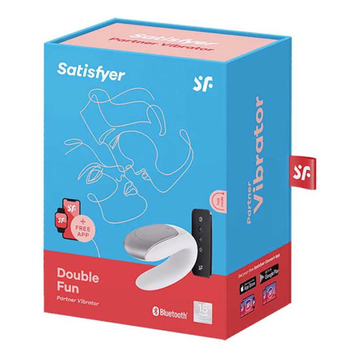 Satisfyer Vibrador Doble para Parejas Blanco Bluetooth App Satisfyer Vibrador Doble para Parejas Blanco Bluetooth App