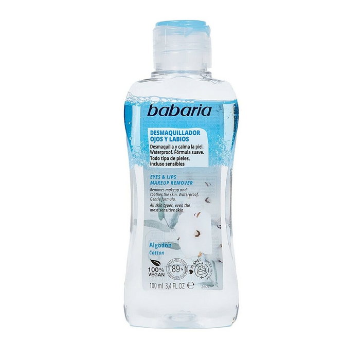 Babaria Desmaquillante Bifásico Ojos y Labios con Extracto de Algodón 100 ml Babaria Desmaquillante Bifásico Ojos y Labios con Extracto de Algodón 100 ml