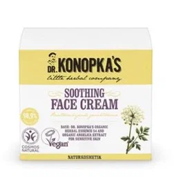 Dr. Konopka's Crema Facial Balsámica 50ml - Vegana, COSMOS Natural, con Extracto de Angélica para Piel Sensible - Hidratante y Nutritiva