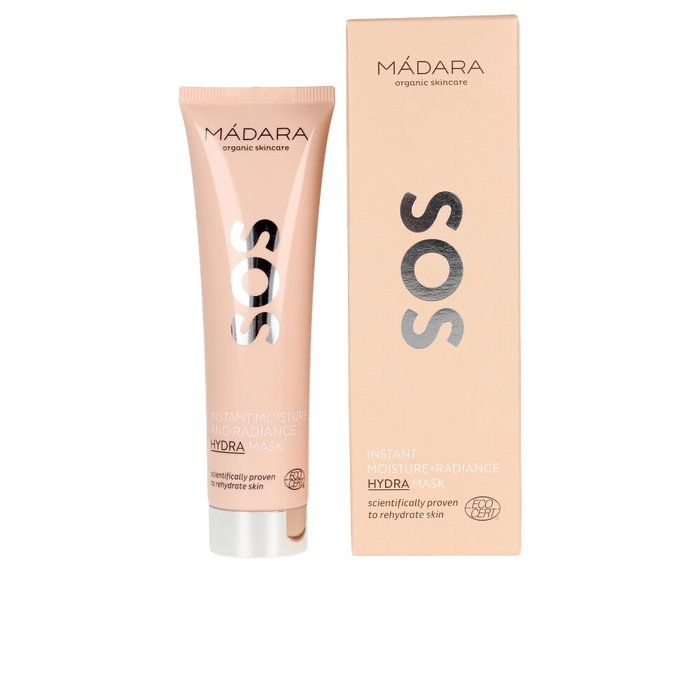 Mádara Organic Skincare SOS Hydra Moisture + Radiance Mask - Mascarilla Facial Hidratante y Resplandeciente - 60 ml