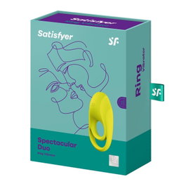 Satisfyer Anillo Vibrador Spectacular Duo Amarillo