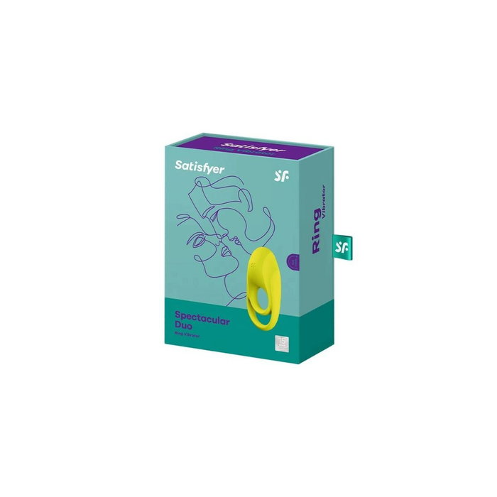 SATISFYER Anillo Vibrador Spectacular Duo Amarillo
