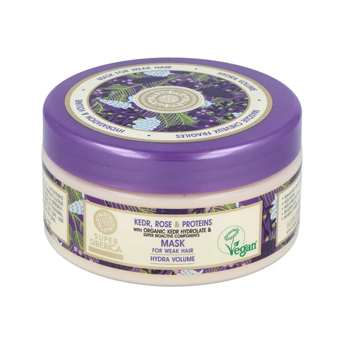 Natura Siberica Mascarilla Profesional Cabello Débil y Sin Volumen 300ml - Con Hidrolato de Pino, Rosa y Proteínas - Cosmético Vegano Natura Siberica Mascarilla Profesional Cabello Débil y Sin Volumen 300ml - Con Hidrolato de Pino, Rosa y Proteínas - Cosmético Vegano