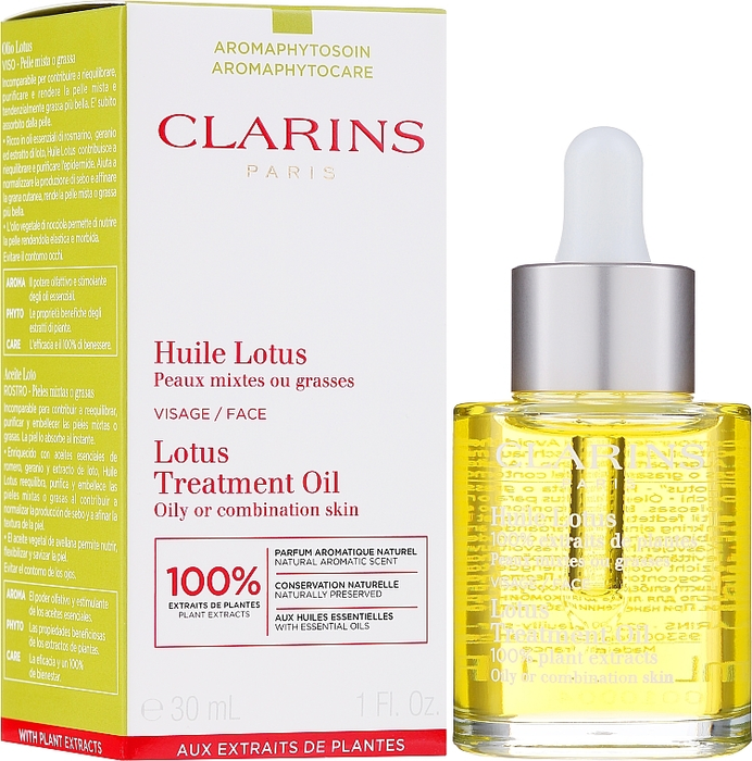 Clarins Huile Lotus para pieles mixtas o grasas 30 ml Clarins Huile Lotus para pieles mixtas o grasas 30 ml
