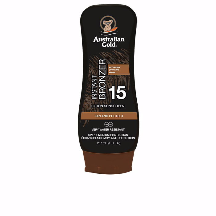 Australian Gold Protector Solar Corporal Loción con Bronceador SPF15 237 ml - Waterproof, Sin Parabenos, Cruelty Free Australian Gold Protector Solar Corporal Loción con Bronceador SPF15 237 ml - Waterproof, Sin Parabenos, Cruelty Free