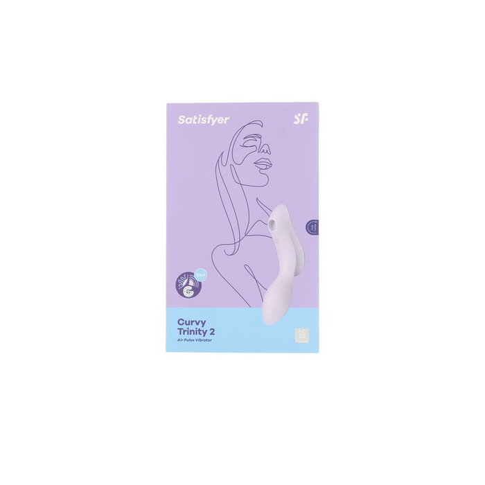Satisfyer Curvy Trinity 2 Vibrador de Aire Violeta Satisfyer Curvy Trinity 2 Vibrador de Aire Violeta