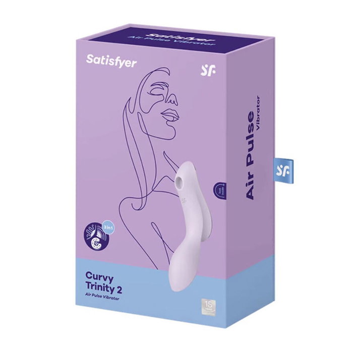 Satisfyer Curvy Trinity 2 Vibrador de Aire Violeta Satisfyer Curvy Trinity 2 Vibrador de Aire Violeta