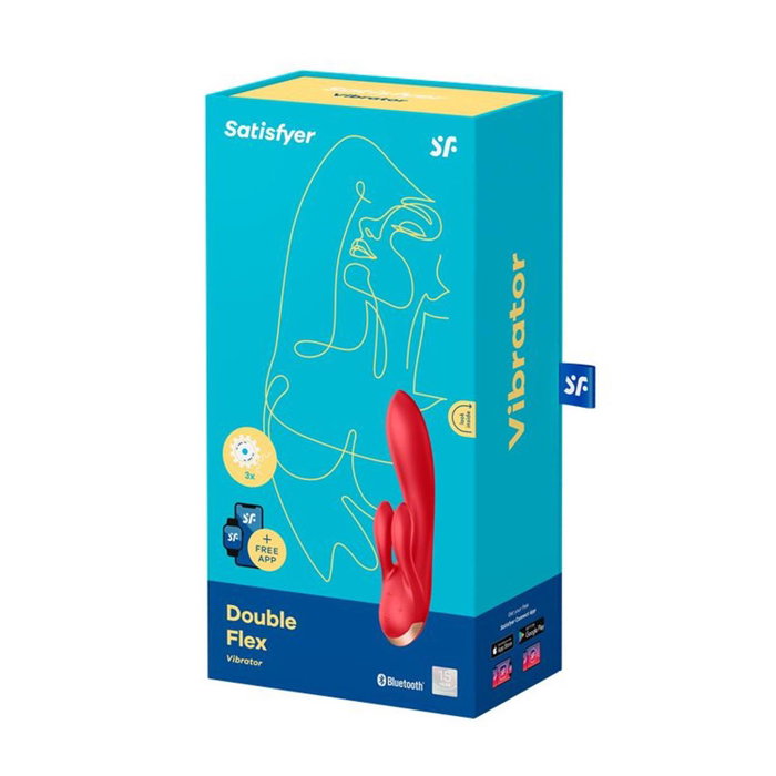 Satisfyer Double Flex Vibrador Rojo con App para Mujer Satisfyer Double Flex Vibrador Rojo con App para Mujer