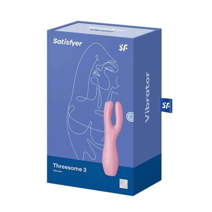 Satisfyer Threesome 3 Vibrador Rosa para Mujer Satisfyer Threesome 3 Vibrador Rosa para Mujer