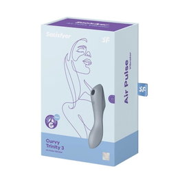 SATISFYER Curvy Trinity 3 Vibrador de Aire Gris-Azul