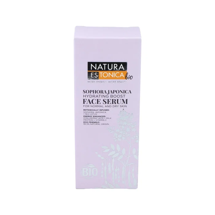 Natura Estonica Serum Facial Bio con Sophora Japonica y Loto 30 ml - Hidratante, Antiedad, Para Piel Normal y Seca