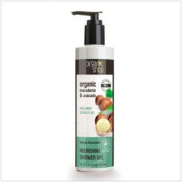 ORGANIC SHOP Gel De Ducha Nutritivo Macadamia-Aguacate con Aceites Orgánicos, 280 ml