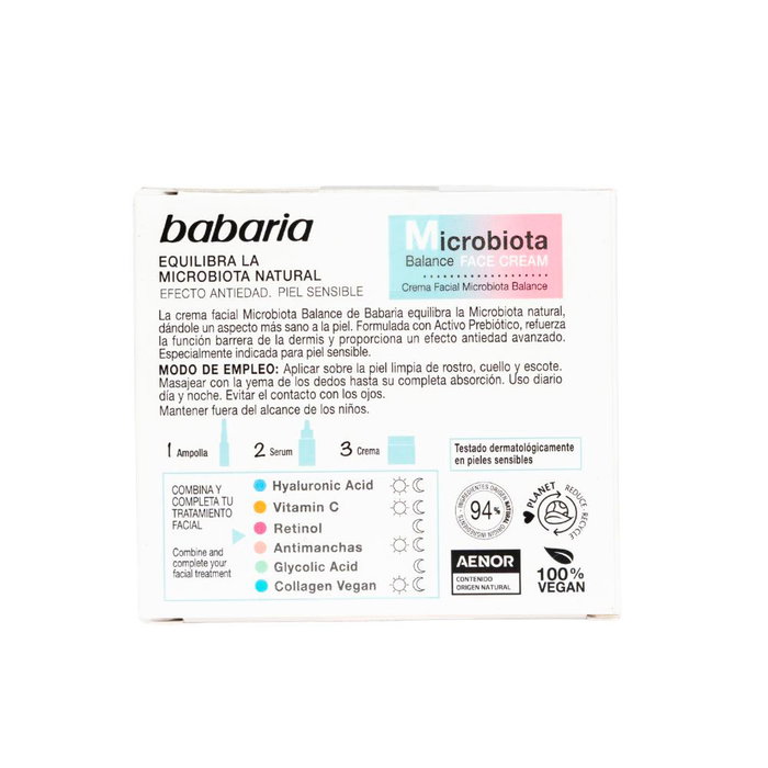 Babaria Microbiota Balance Crema Facial 50ml