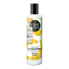 ORGANIC SHOP Acondicionador Rellenador para Cabello Normal Plátano y Jazmín