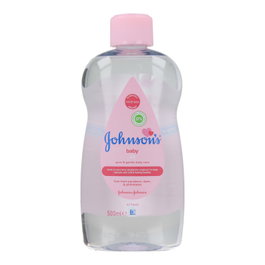 Johnson's Baby Aceite Clásico para Bebé y Adultos - 500 ml - Hidrata hasta 10 veces más, Piel Suave - Para Masajes y Piel Seca
