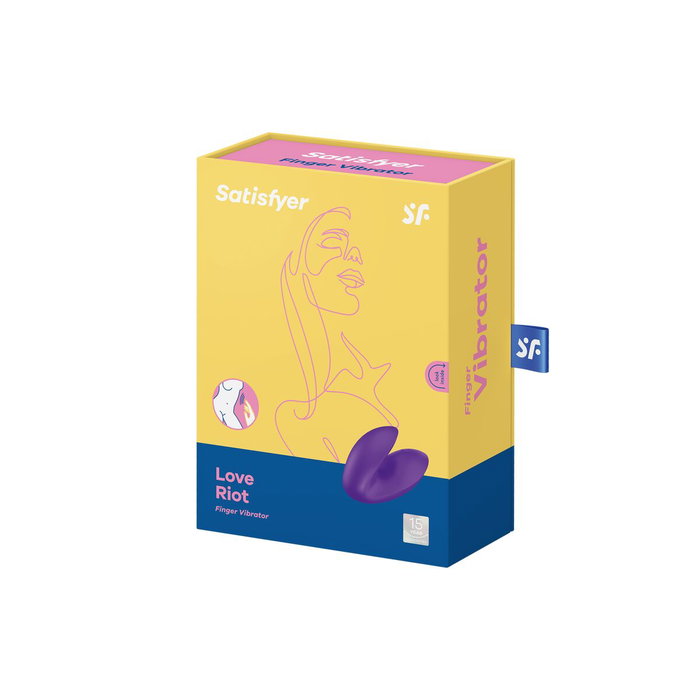 SATISFYER LOVE RIOT Vibrador de Dedo Púrpura SATISFYER LOVE RIOT Vibrador de Dedo Púrpura