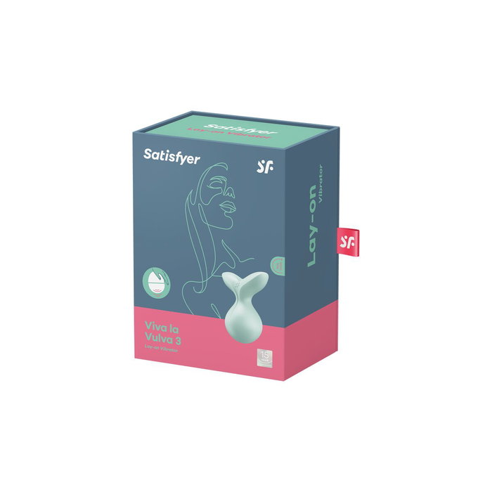 SATISFYER VIVA LA VULVA 3 LAY-ON Vibrador Menta 1un SATISFYER VIVA LA VULVA 3 LAY-ON Vibrador Menta 1un