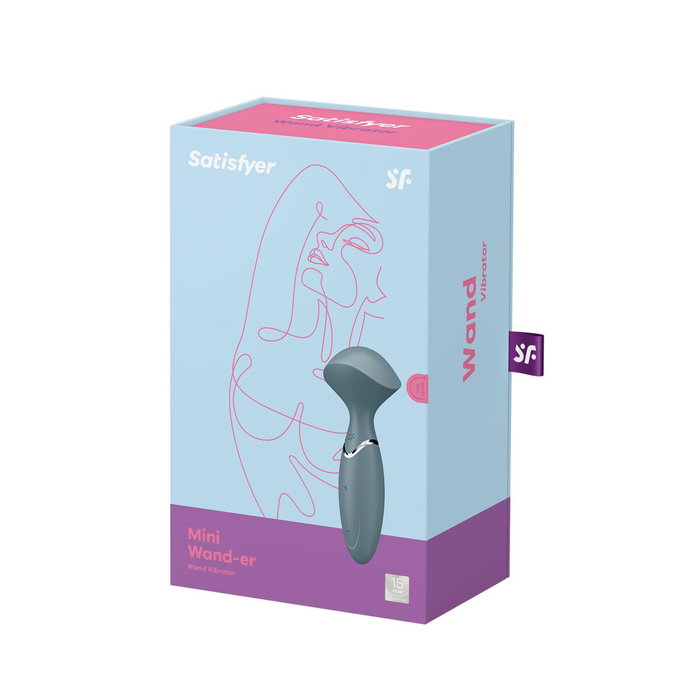 SATISFYER Mini Wand-er Vibrador Stonergrey 1UN