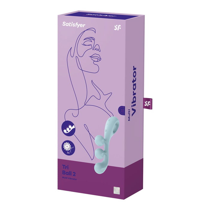 SATISFYER Tri Ball 2 Multi-Vibrador Light Blue SATISFYER Tri Ball 2 Multi-Vibrador Light Blue