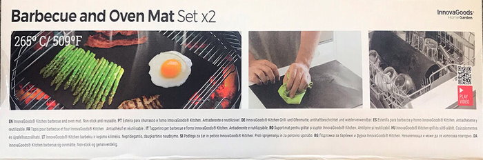 Inde Esterilla para horno y barbacoa Innovagoods, 12 unidades