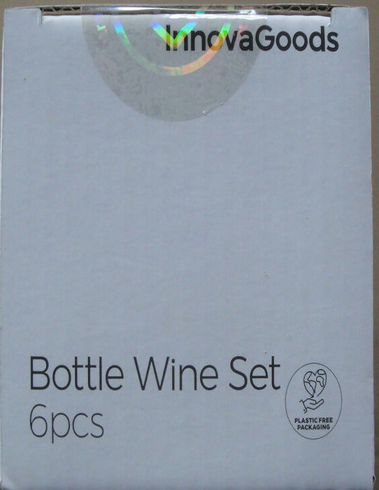 Innovagoods Estuche de vino con forma de botella con accesorios de vino