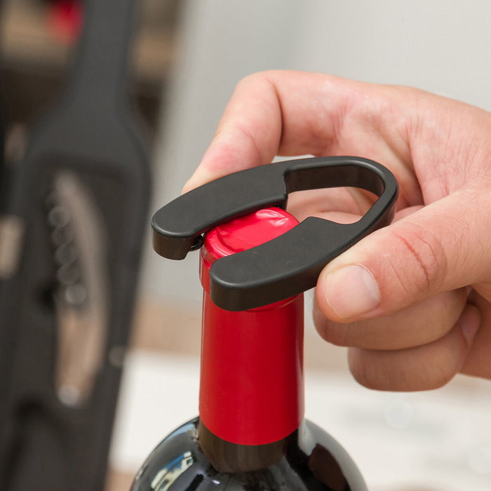 Innovagoods Estuche de vino con forma de botella con accesorios de vino