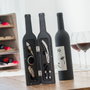 Innovagoods Estuche de vino con forma de botella con accesorios de vino