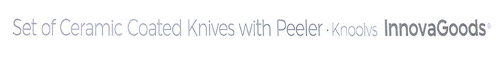 Inde Juego De Cuchillos Ceramicos Y Pelador 37 x 24 x 4 cm (8 Unidades)