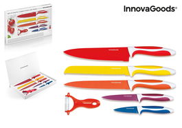 Inde Juego De Cuchillos Ceramicos Y Pelador 37 x 24 x 4 cm (8 Unidades)