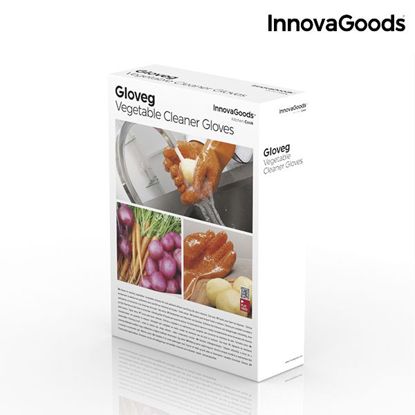 Guantes Limpiadores Peladores de Verduras y Frutas Gloveg InnovaGoods