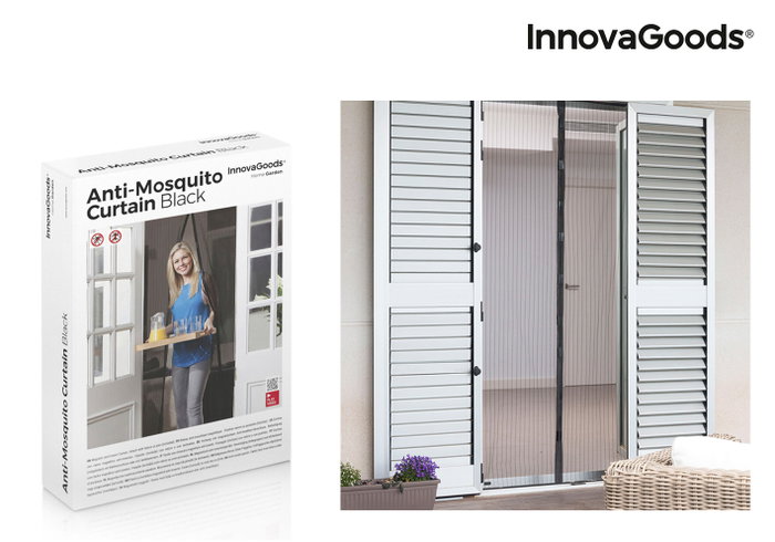 Inde Cortina Mosquitera Negro 16 cm x 3 cm x 23 cm (20 Unidades)