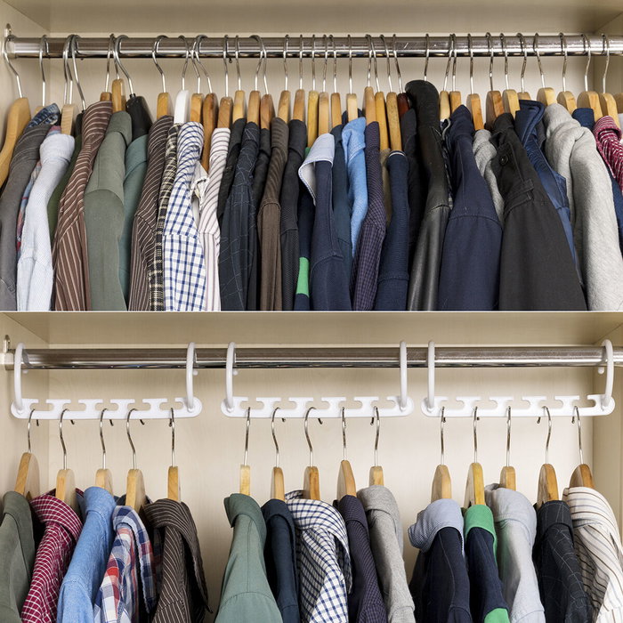 Inde Organizador de Perchas Plusrobe I para 40 Prendas (24 Unidades)