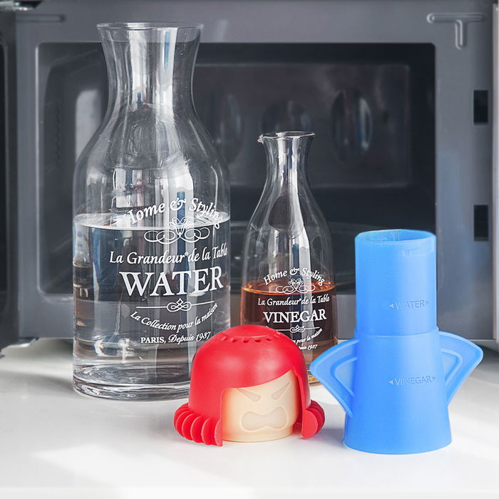 Innovagoods Limpiador de Microondas V0100794 con Agua y Vinagre para Limpieza Rápida